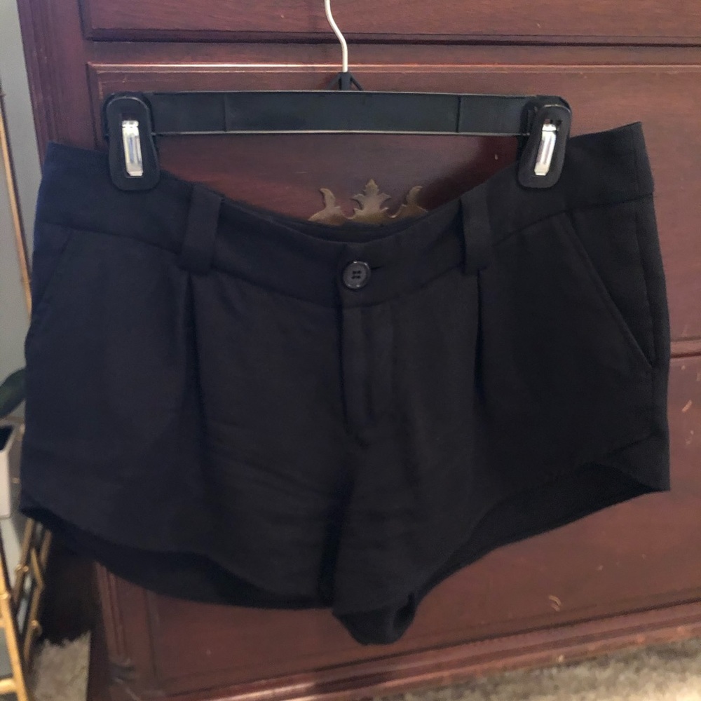 Black silk Alice + Olivia shorts